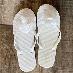 White Floral Women's Sandals